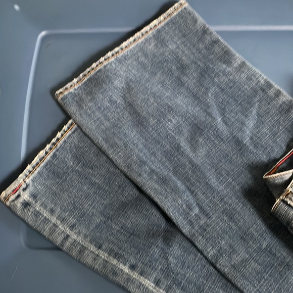 AEROPOSTALE DISTRESSED BLUE JEANS 32 x 30” straight leg - Picture 9 of 14